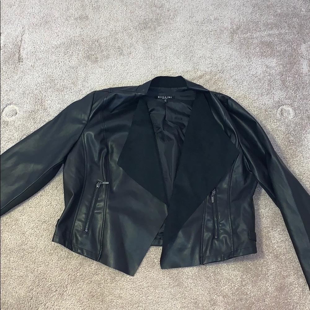 Faux leather jacket